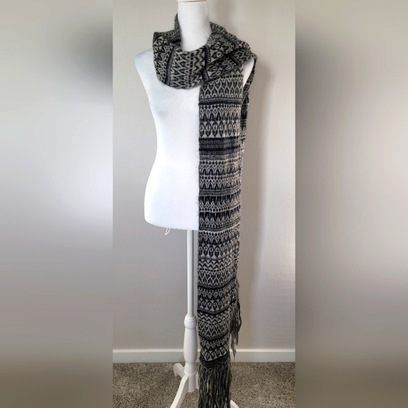 Burberry Kid mohair blend long striped scarf - Picture 3 of 10